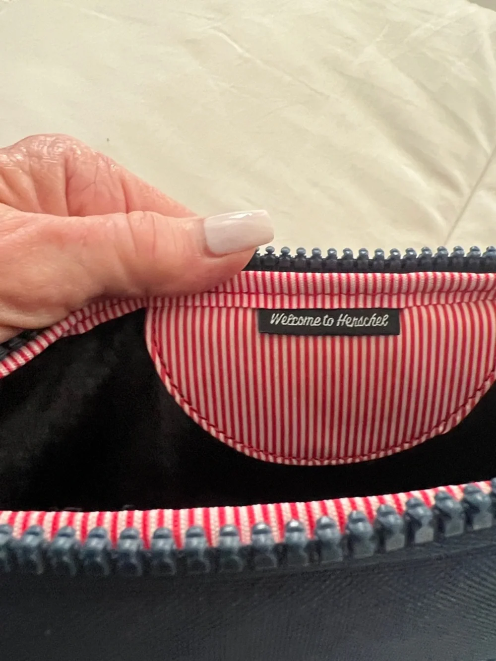 Herschel Supply Company Red and Navy Laptop Sleeve